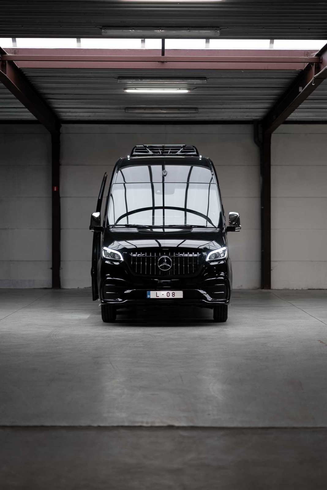 A TransfersX vehicle prepared before a shift — every journey begins with inspection